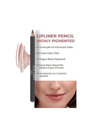 Alıx Avıen Uzun Süre Kalıcı Dağılma Yapmayan Nemlendirici Dudak Kalemi - Lipliner Pencil 02 Dirty Nude Diğer