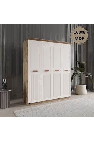 Pera 4 Kapak Mdf Gardırop Aytaşı