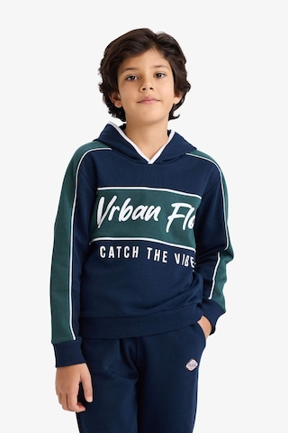 Defacto Erkek Çocuk 2li Takım Kapüşonlu Baskılı Sweatshirt Eşofman Altı G5354a825wnnv256 Lacivert-nv256