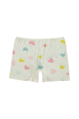 Civil Girls Kalp 2-12 Yaş Kız Çocuk 2'li Boxer - Standart Çok Renkli