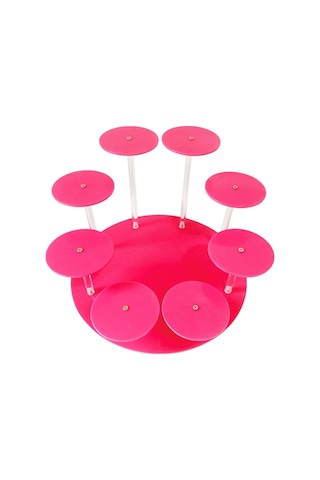 Cbtx Yx034 Akrilik Cupcake Raf Karikatür Kek Standı Pembe