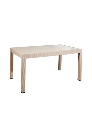 Rattan Lüx Dikdörtgen Cappucino Masa Takımı Bahçe&balkon Diğer