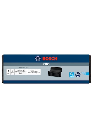 Bosch Pro Lokma Takımı 3/8" 9 Parça
