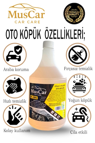 Muscar Cilalı Fırçasız Oto Köpüğü