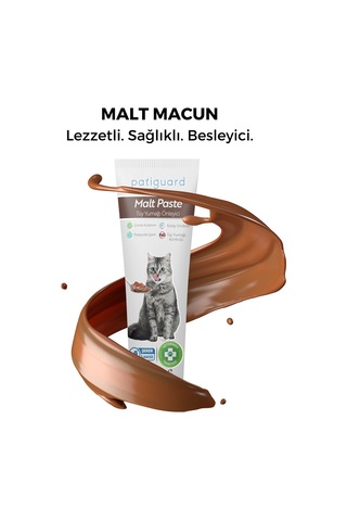 Patiguard Malt Paste Tüm Kediler İçin Tüy Yumağı Önleyici Antihairball 100 G