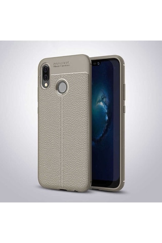 Huawei P20 Lite Kılıf Zore Niss Silikon Kapak Gri