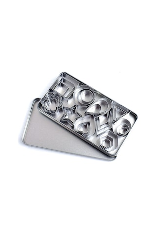 Teltree 430 Çelik Bisküvi Kalıbı Seti: 30 Parça Kalp-yıldız Şekilleri, Hamur & Meyve Kesim, Demir + Deri Kutusu İle Ev Fırıncılığı Diğer