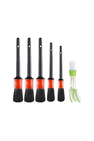 Evefix Sku:smgstk675a53222b Evefix Yumuşak Kıllı İç Ve Dış Temizlik İçin 5+1 Detaylı Araç Oto Temizlik Bakım Fırça Seti Sku: Smgstk675a53222b
