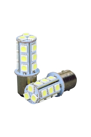 Çakar Ledli Stop Ampulü Fren Lambası 18 Led Kırmızı Tek Duy (01) (Sts Oto Aksesuar)