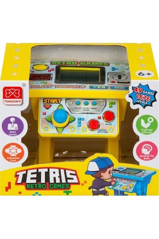 Nostaljik Tetris Oyun Konsolu Sarı Xy9077a