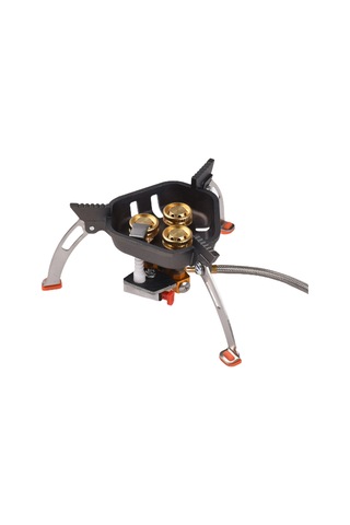 Zyzy-3 Çekirdekli Brülör Kamp Sobası 6800w Yürüyüş Gaz Sobası,y28527 Gri