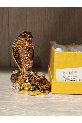Swarovski Taşlı Yılan Mücevherlik / Dekoratif Biblo