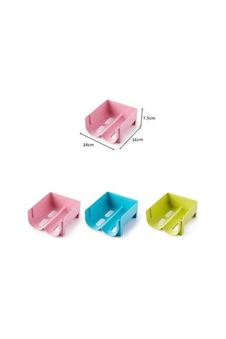 Dancemonkey 5 Adet Pembe Buzdolabı Saklama Kutusu, İçecek Depolama Rafları Çok Renkli