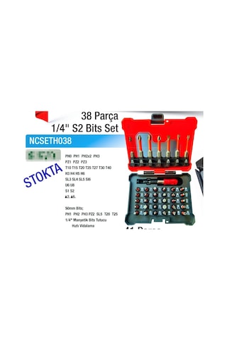 Nt Bits Uç Seti S2 38 Parça Ncseth038