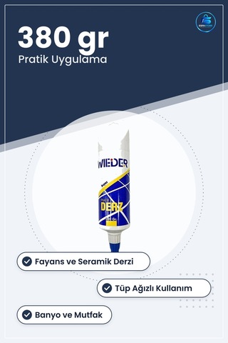 Derz Dolgusu Beyaz 380 Gr Pratik Fayans Seramik Duvar Zemin Banyo