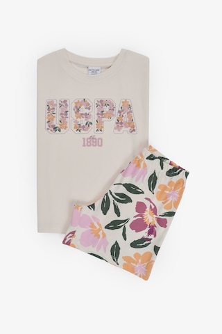 U.S. Polo Assn. U.s. Polo Assn. Kız Çocuk Ekru Pijama Takım 50326438-vr019 Ecru