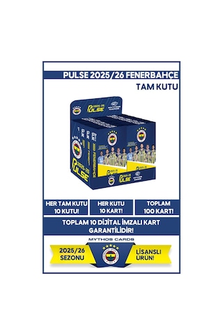Fenerbahçe - Pulse Futbolcu Kartları 2026/26 - Tam Kutu