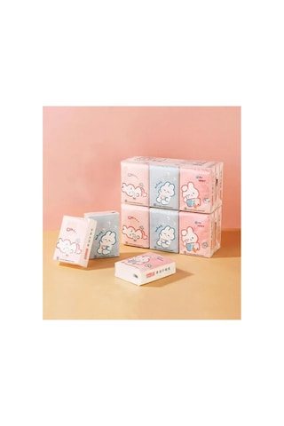 Veraura Lifestyle Sevimli Figürlü Çocuk Mendili 9'lu Paket Sarı