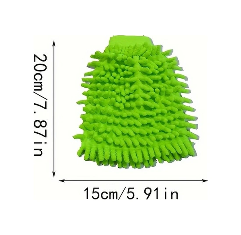 Trendooze Turcoshop11 2'li Paket Turuncu Süper Mikrofiber Eldiven, Çiziksiz Temizleme