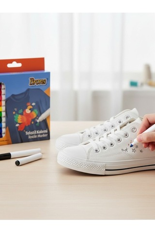 Brons Tekstil Marker 12 Li Set Çok Renkli