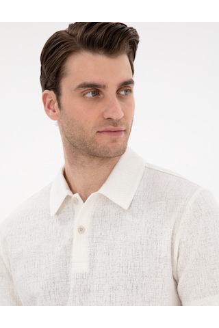 Pierre Cardin Erkek Ekru Tişört 50307581-vr019 Ekru