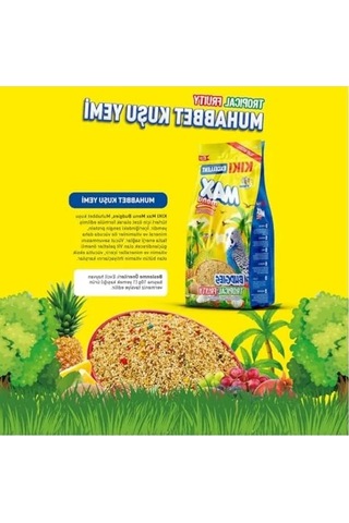Kuş Max Menu Tropikal Meyveli Muhabbet Kuşu Yemi 500 Gr