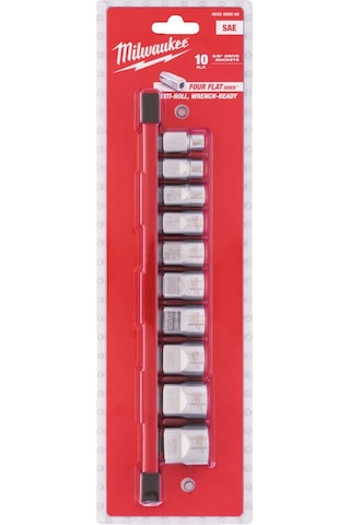 Milwaukee 3/8" Lokma Seti 10 Pc Inch 4932492508