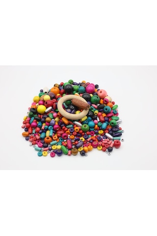 Ahşap Boncuk 18 Mm çok renkli