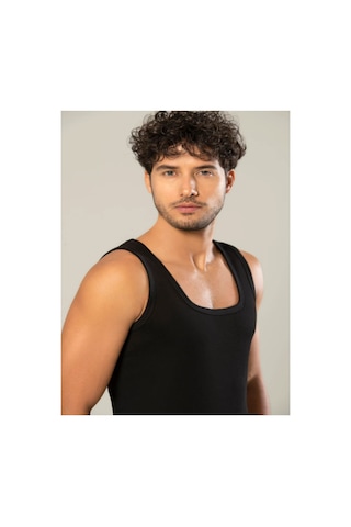 Fily İç Giyim Erdem %100 Pamuk Kaşkorse Atlet 3 Adet Siyah