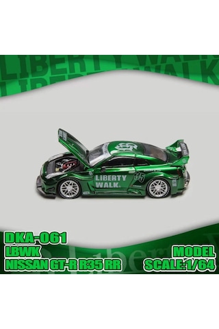 Demon King Auto Nissan Gtr R35 Rr Lbwk Green Livery Dka-061 1/64 Pleksi