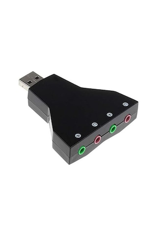 Tr 4931 7.1 7 Kanal Mikrofon Destekli Çift Girişli Çevirici Harici Usb Ses Kartı