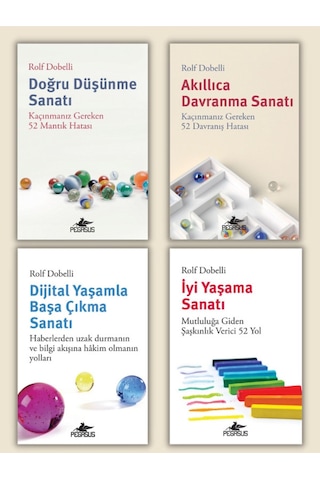 Pegasus Yayınları Rolf Dobelli Koleksiyonu 4 Kitap Takım Set
