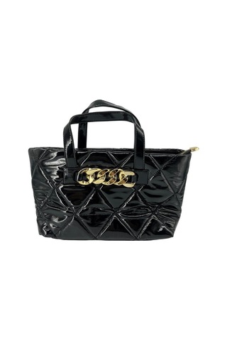 Sentt Orta Boy Rugan Zincirli Çanta