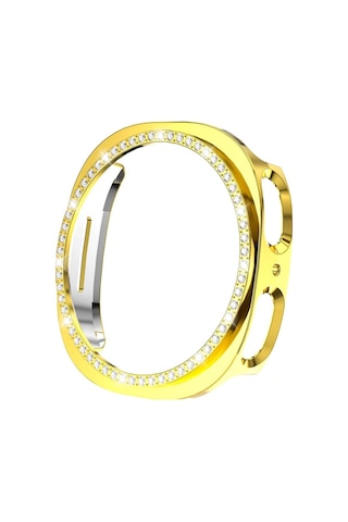 Samsung Galaxy Uyumlu Watch 8 40mm Tek Sıra Taşlı Kasa Koruyucu Ekran Koruyucusuz Teksıra