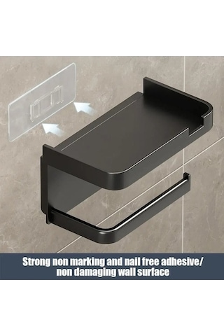 Tongxida Bosphorusboutique Tuvalet Tutucu Siyah Plastik Paslanmaz Beyaz Duvara Beyaz - Md Beyaz - Siyah Beyaz - Siyah