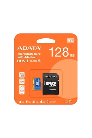 Adata 128gb Premier Microsdxc Card With Adapter Uhs-ı Class10 V10 Hafıza Kartı Kdo