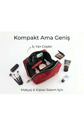 Frelso Mini Makyaj Çantası Kozmetik Seyahat Valizi Çanta Organizeri Küçük Mini Boy Düzenleyici