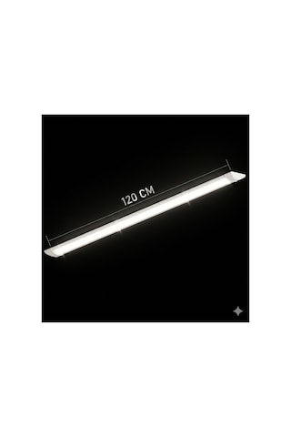 2 Adet- 48w Led Bant Armatür 120 Cm Beyaz Işık Yüksek Lümenli Sıva Üstü Mutfak Atölye Aydınlatma Diğer