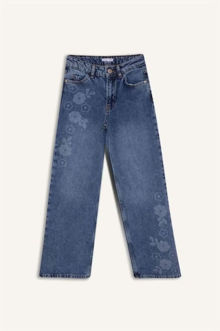 Defacto Kız Çocuk Straight Wide Jean Pantolon G7740a826spnm34 Mavi-nm34