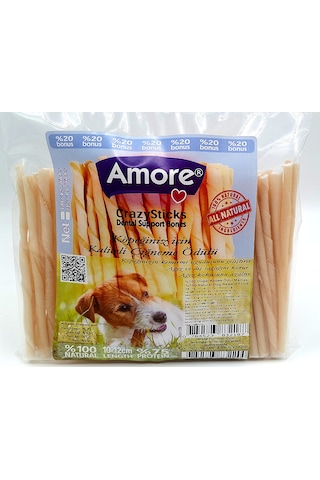 Amore Crazydog Burgu Köpek Çiğneme Ödül Çubukları 114'lü