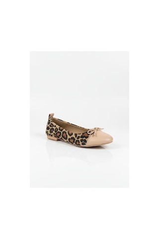 Sister İn Love Abelia Leopar Desenli Babet Bej