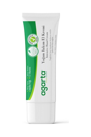 Agarta Doğal Nemlendirici Yoğun Bakım El Kremi -vitamin E Ve B5 - Jojoba, Shea Butter - 20 ML