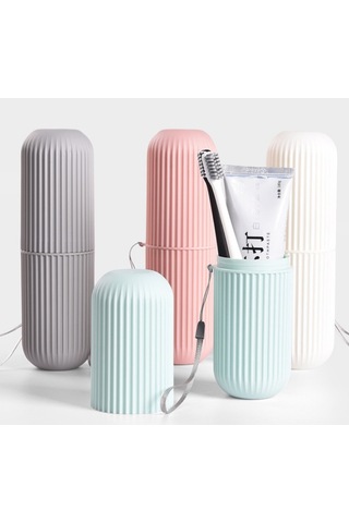 Periboia Diş Fırçası Macunu Seyahat Kutusu Renkli