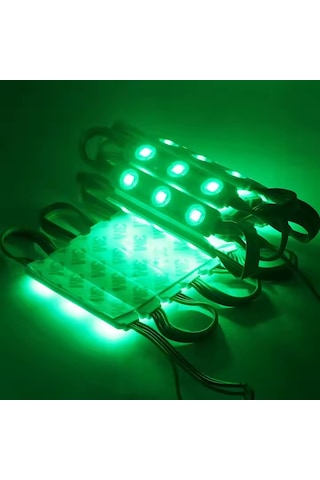 20 Adet 5 Watt Yeşil Işık Ip65 Modül Led, 10 Adet Magnetli, Çok Kaliteli Kırmızı Işık Modül Led Yeşil