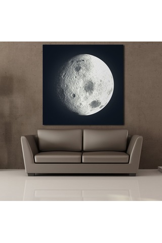 Ay Temalı Kanvas Tablo 100x100cm