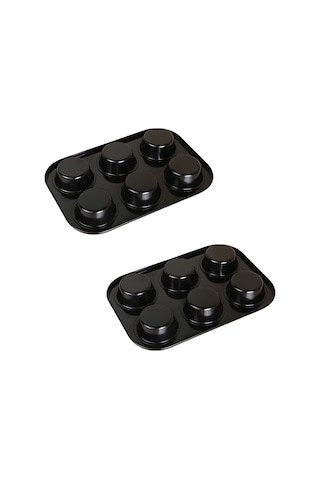 Gatherco Kek Kalıbı Muffin Kalıbı 6 Delikli Muffin Kabı Pişirme Kalıbı Kendin Yap Pişirme Kalıbı