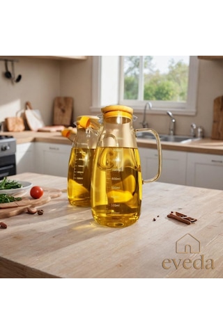 Eveda Yağdanlık İkili 1 Litre Şeffaf