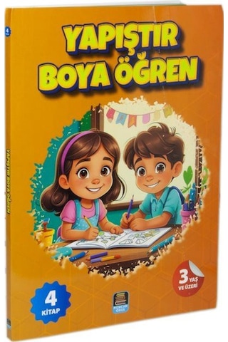 Yapıştır Boya Öğren İlk Kelimelerle Araçlar, Hayvanlar, Çiftli...
