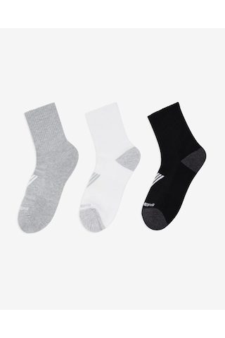 Skechers 6'lı Kadın Yarım Taban Crew Çorap Kadın Beyaz Çorap S600318-107