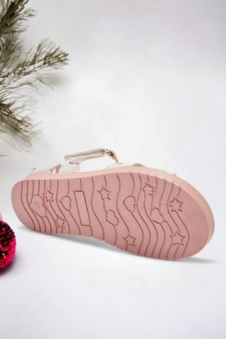 Kız Bebek Pembe Kelebek Desenli Sandalet 001